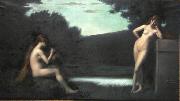 Jean-Jacques Henner Nus feminins oil painting on canvas